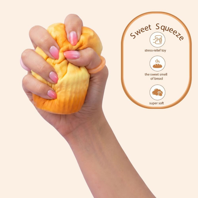 Squishy con olor a muffin detalle textura blandita
