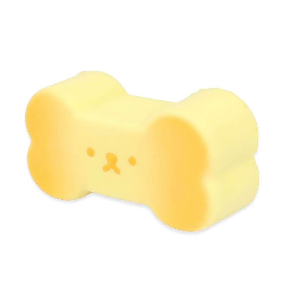 Squishy con olor forma de hueso antiestrés vista frontal
