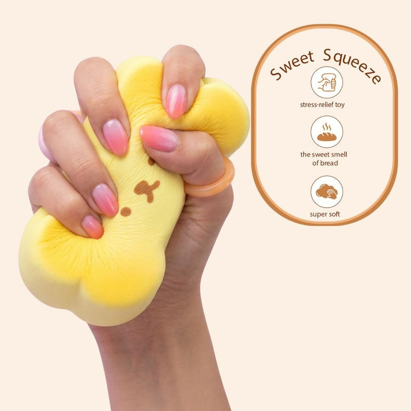 Squishy con olor forma de hueso detalle textura blandita
