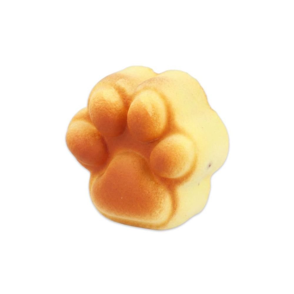 Squishy con olor forma de huella de patita vista frontal
