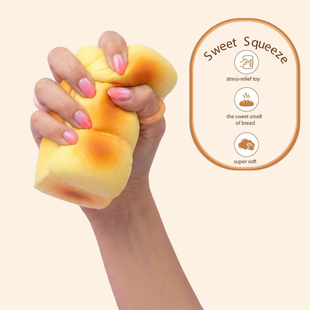Squishy con olor a pan detalle textura blandita
