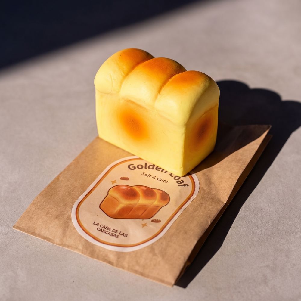 Squishy aromático forma de pan tamaño real
