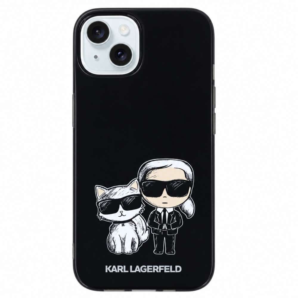 Funda Karl Lagerfeld negra para iPhone 14, colaboración La Casa de las Carcasas x Karl Lagerfeld