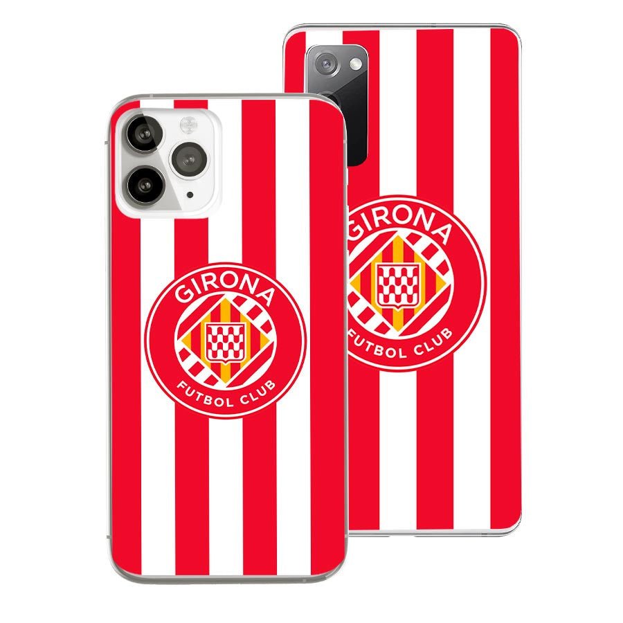 Funda Oficial Girona FC - Rayas Rojiblancas