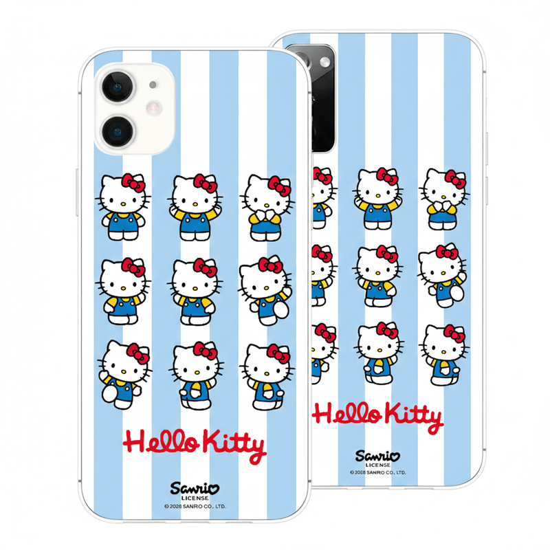Funda Hello Kitty Blue - vista trasera diseño azul