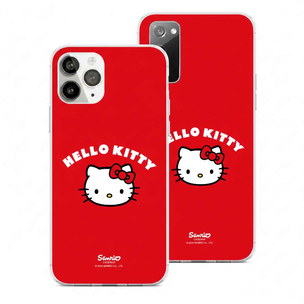 Funda oficial Hello Kitty roja para móvil - carcasa color rojo