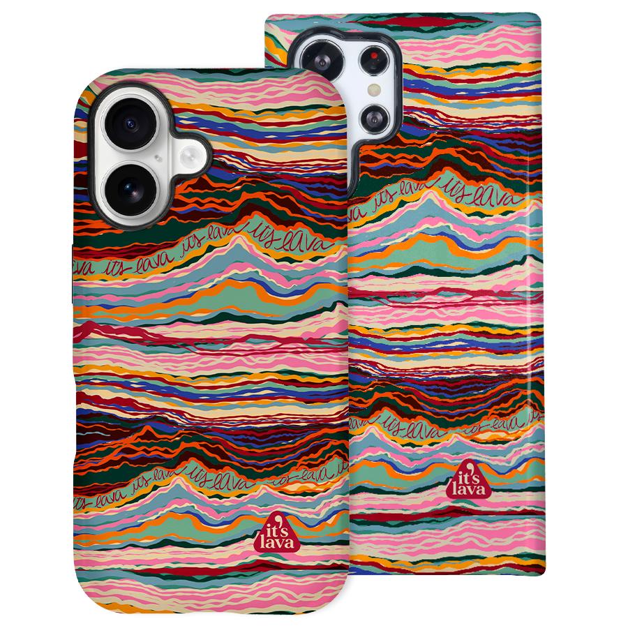 Funda antigolpes It's Lava 7 Colors Mountain - Vista trasera detalle diseño