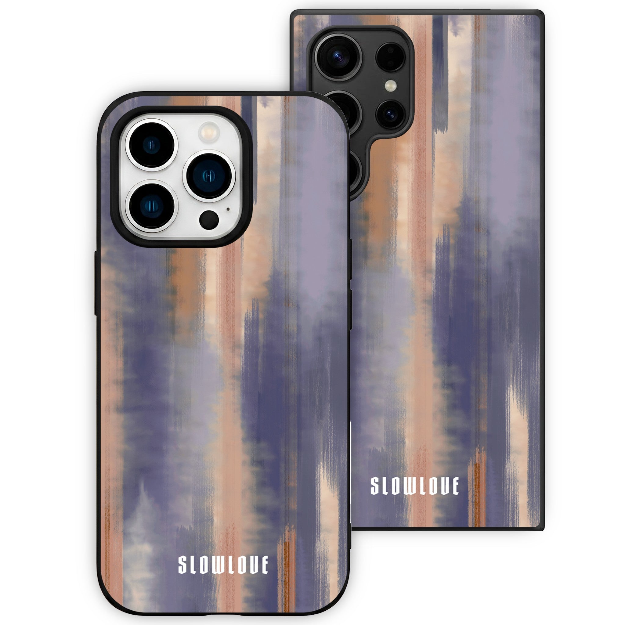 Funda Glass Slowlove Degradado Blue - Detalle del acabado en cristal