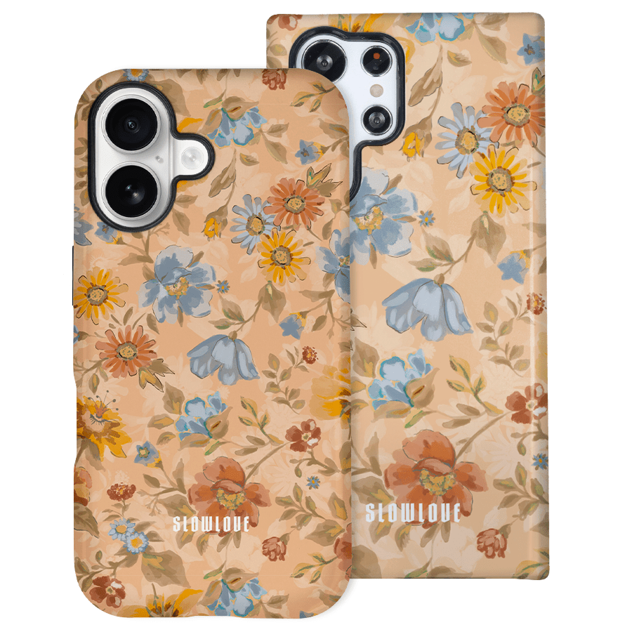 Funda Tough Slowlove Floral Vintage con estampado floral vintage retro - Vista lateral