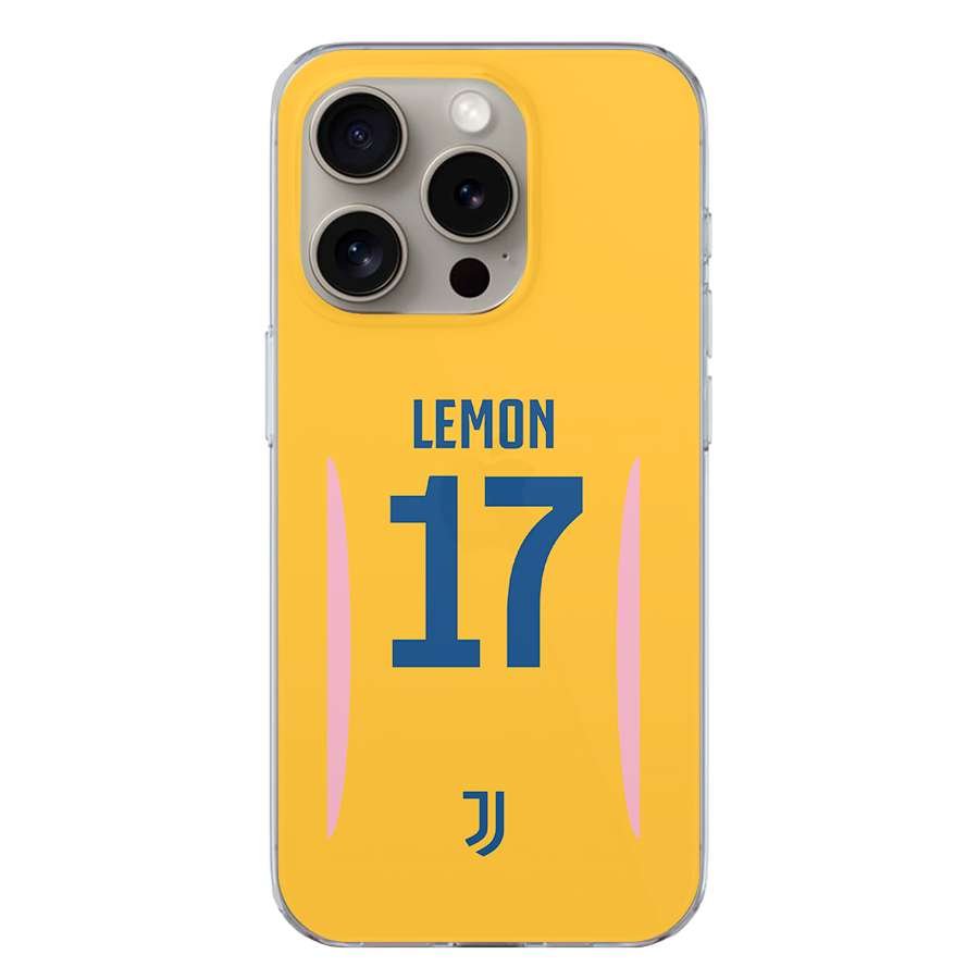Cover Ufficiale Juventus - Personalizzata Sfondo Giallo