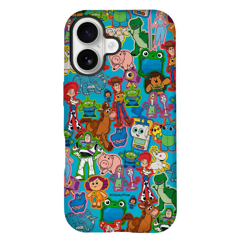 Funda Tough Toy Story Characters Blue personajes fondo azul para móvil
