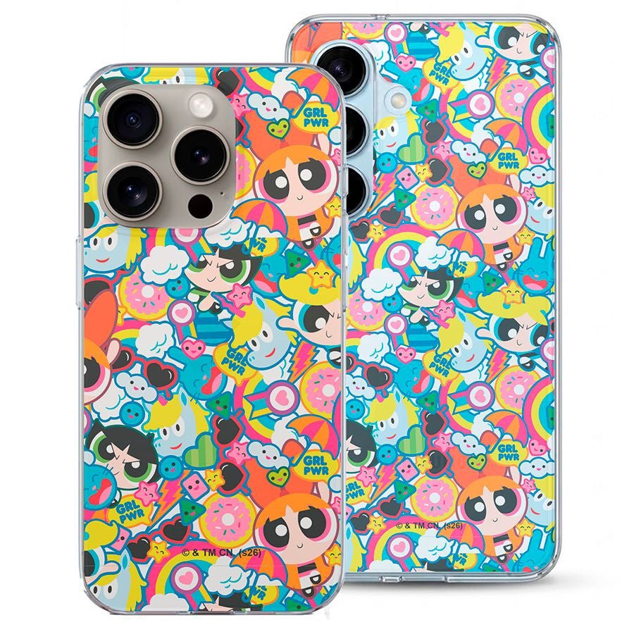 Funda Oficial Las Supernenas Collage personajes - Mockup en móvil