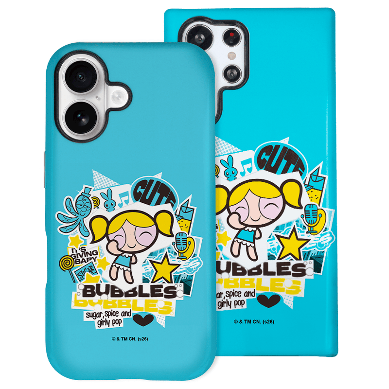 Funda Tough Las Supernenas Burbuja (Bubbles) Pack - Mockup en móvil