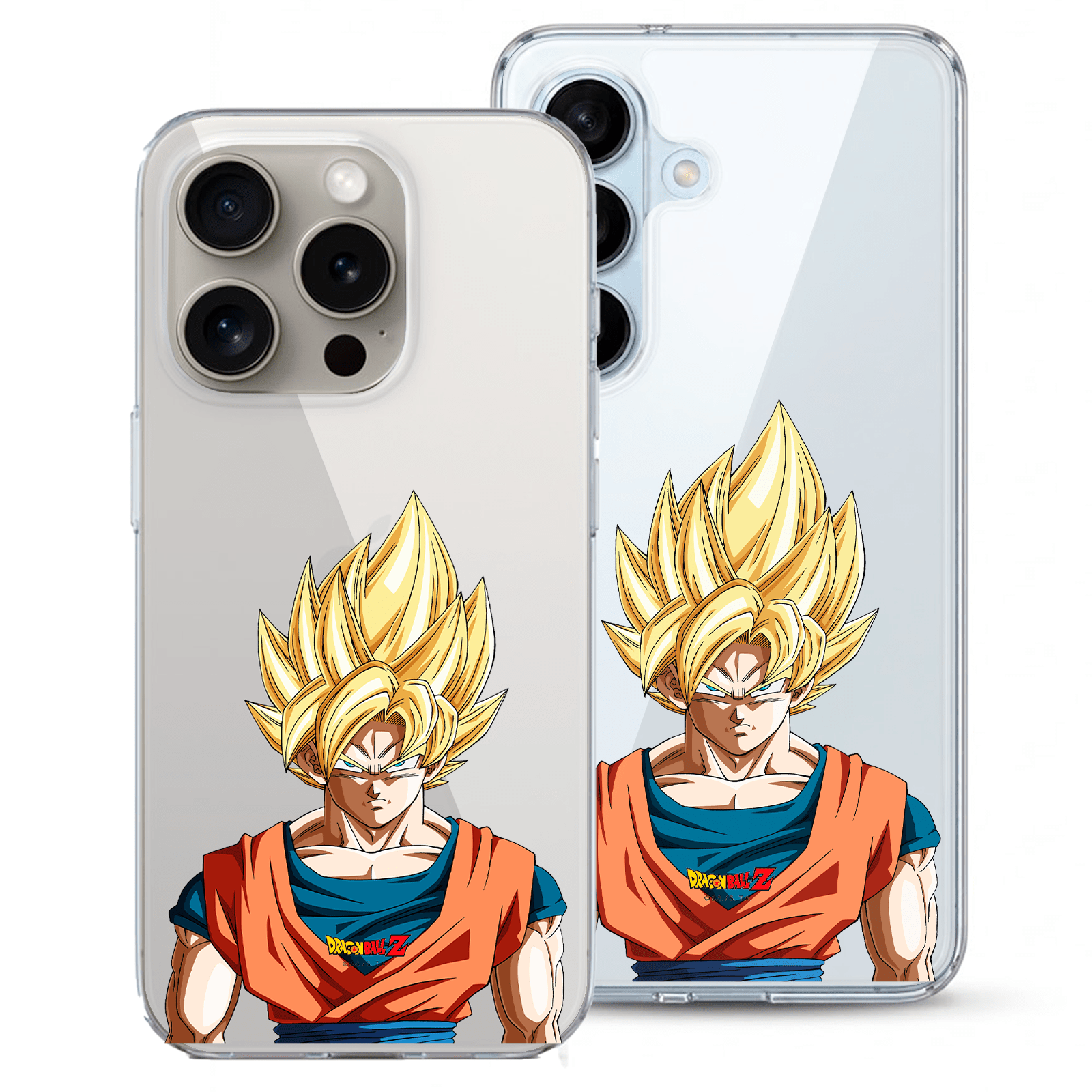 Detalle del diseño de la funda Dragon Ball Z Goku Super Saiyan
