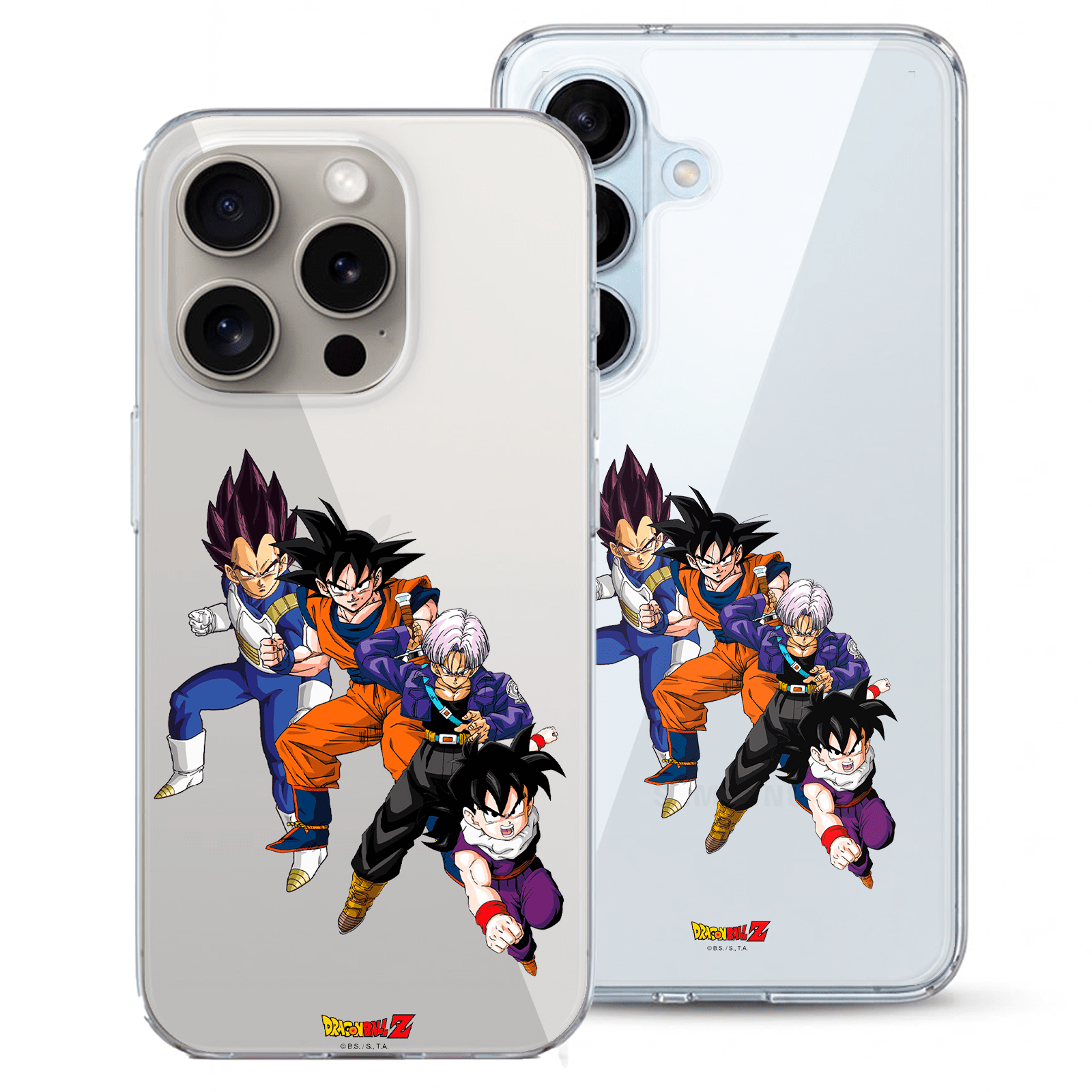 Detalle del diseño de la funda Dragon Ball Z Padres e Hijos
