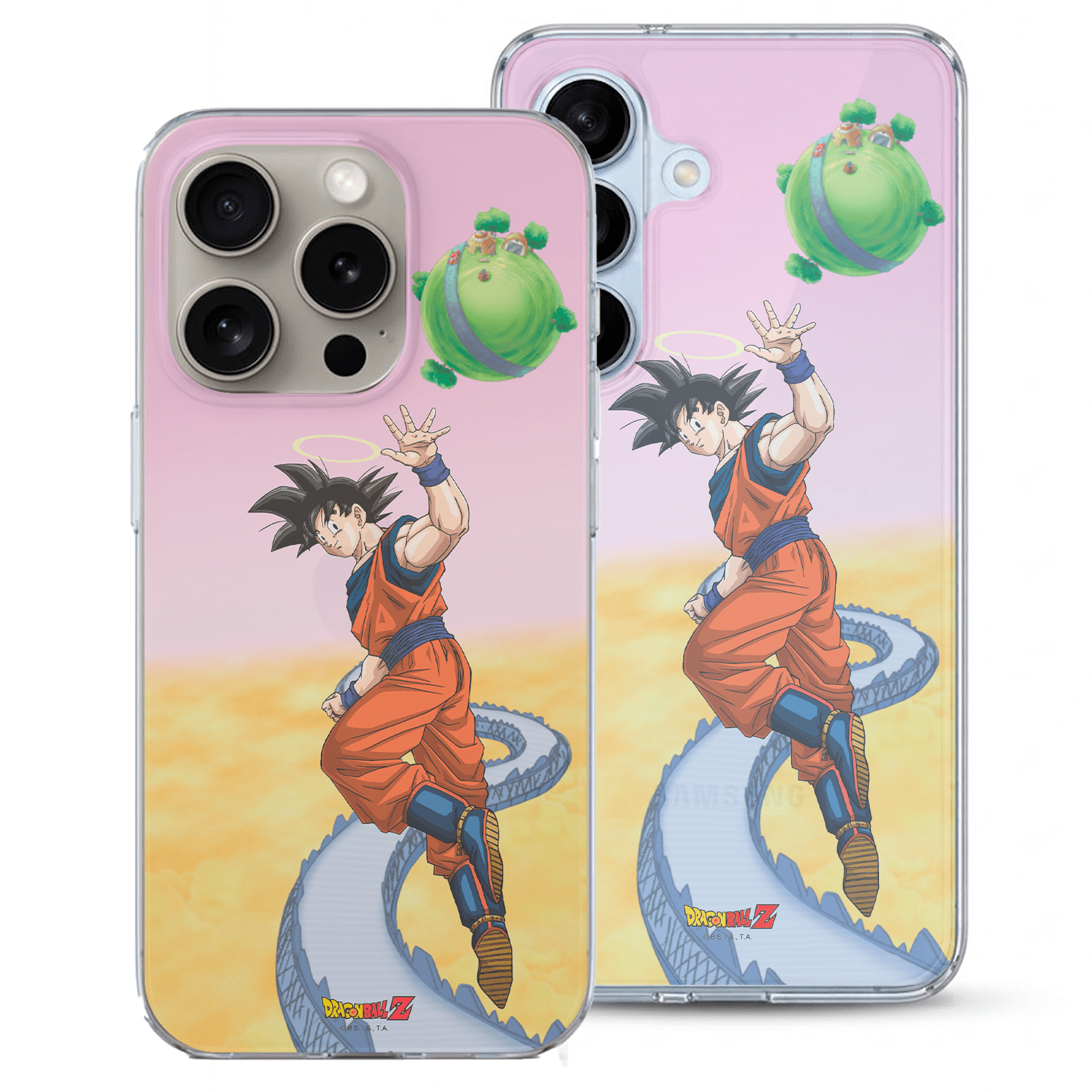 Detalle del diseño de la funda Dragon Ball Z Planeta Kaio
