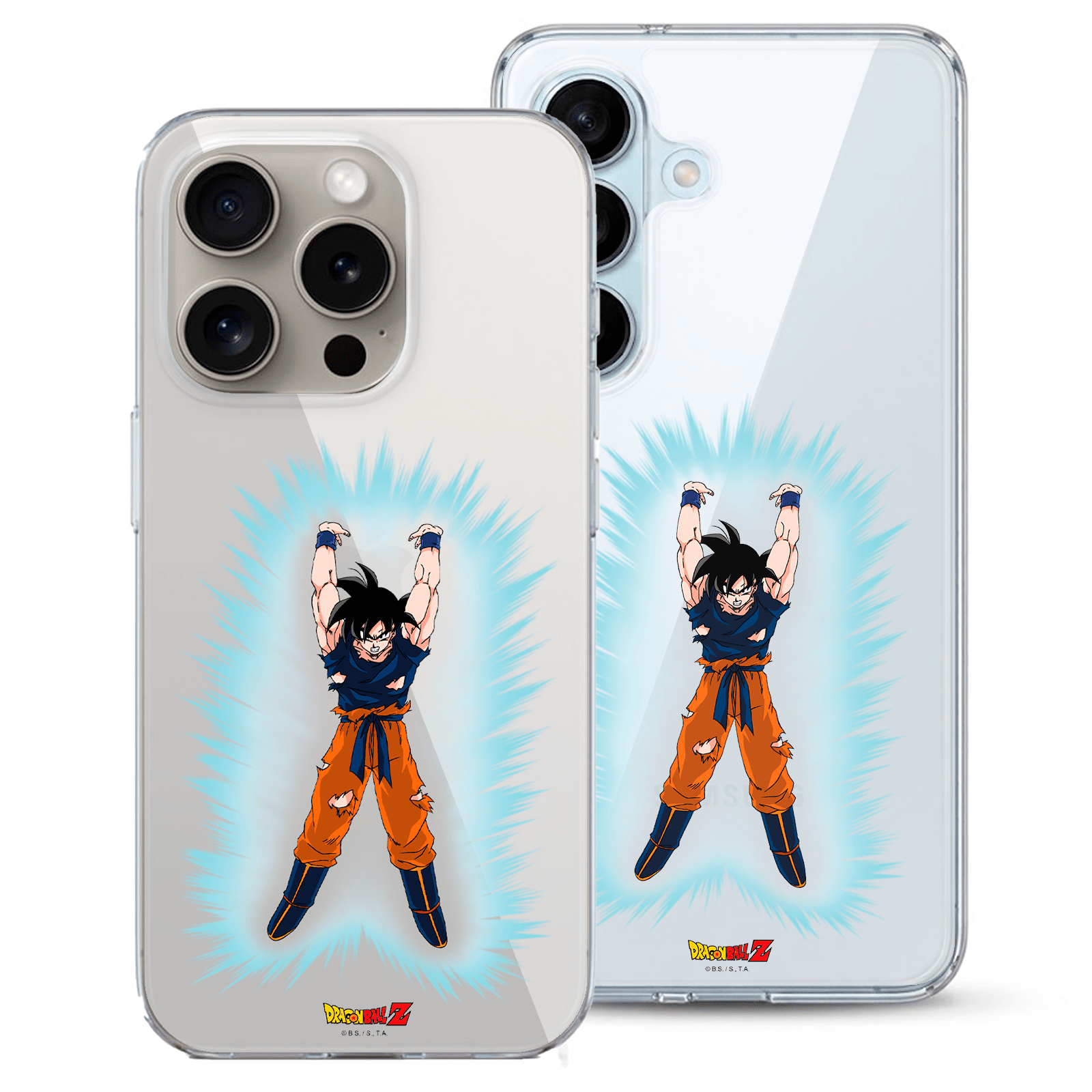 Detalle del diseño de la funda Dragon Ball Z Goku Genkidama
