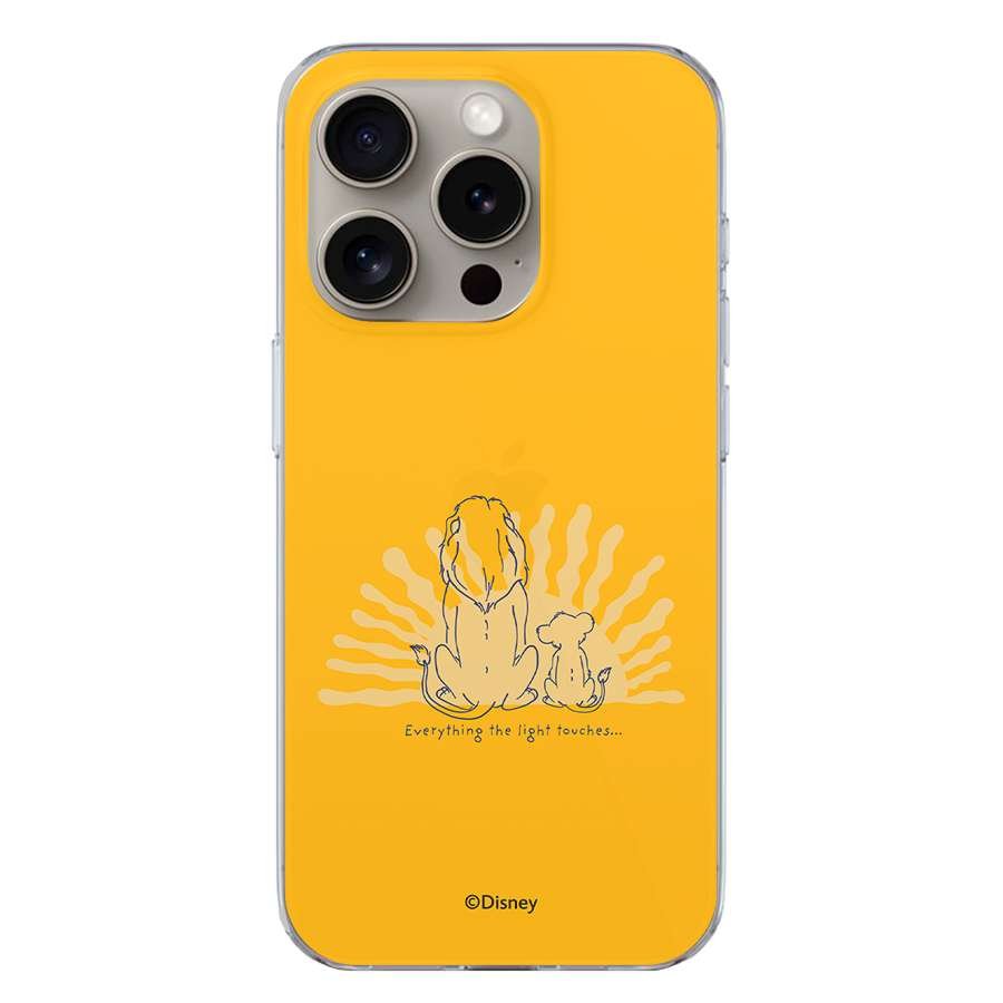 Funda oficial El Rey León con diseño de Mufasa para móvil
