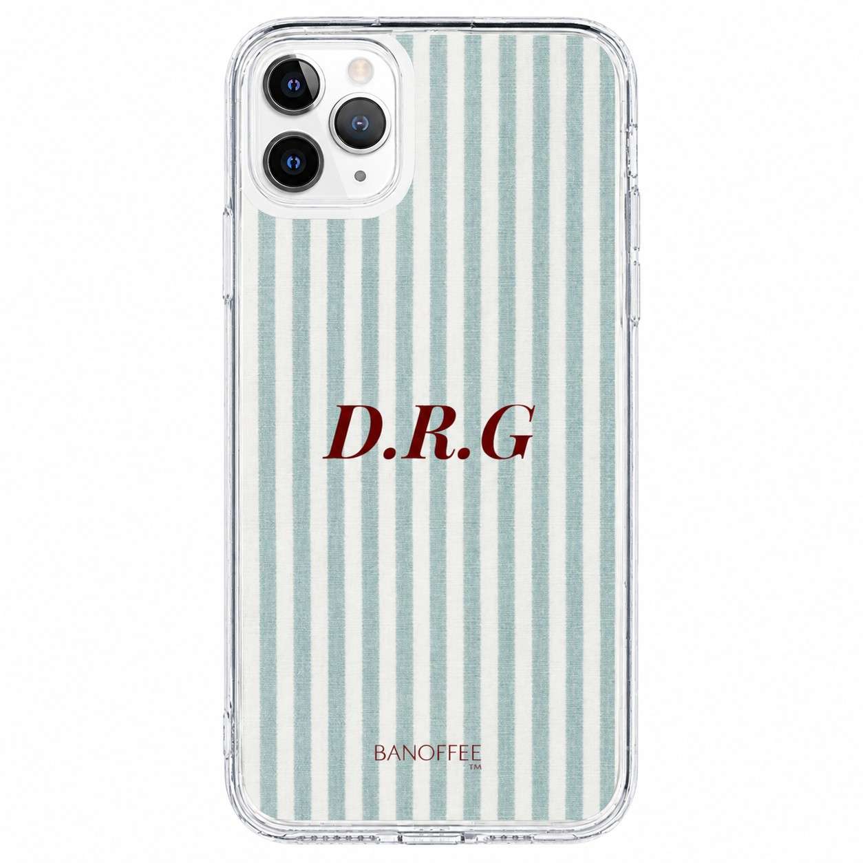 Funda Banoffee BCN Monogram Stripes personalizable con estampado de rayas y monograma
